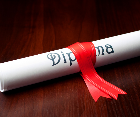  rolled and wrapped certificate
